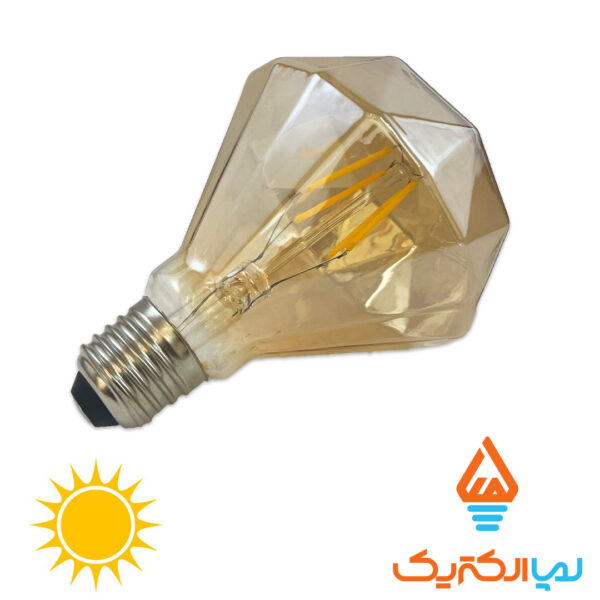 لامپ فیلامنتی 6 وات طرح الماس کف تخت - Image 2