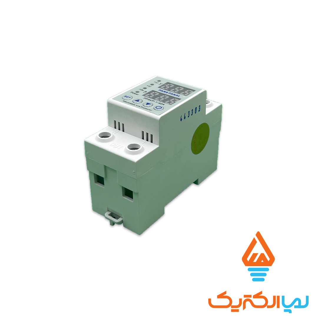 محافظ ریلی 40 آمپر پارس فانال 4 محافظ ولتاژ جریان تکفاز 40 آمپر پارس فانال - Image 2