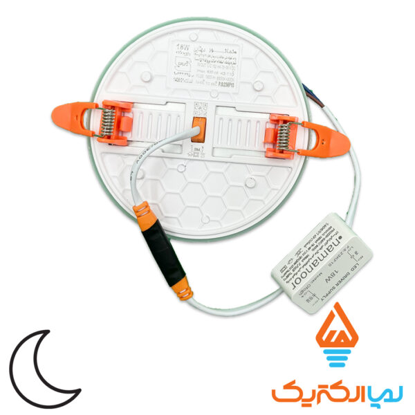 پنل توکار فول لایت سایزشو 18 وات مهتابی افق نمانور - Image 3