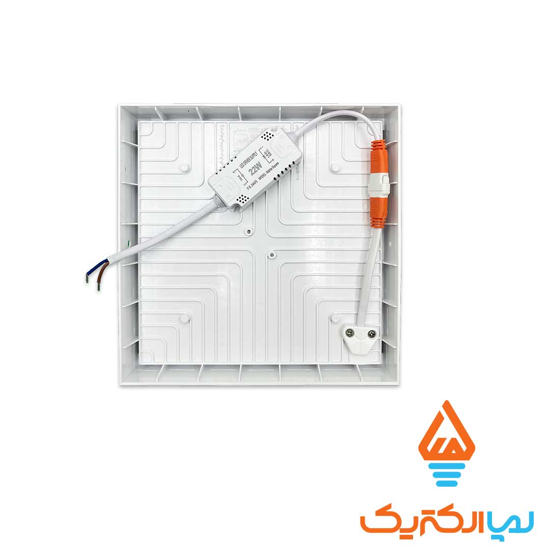 پنل مربع روکار 22 وات نمانور 2 پنل روکار مربع 22 وات مهتابی مهتا نمانور - Image 3