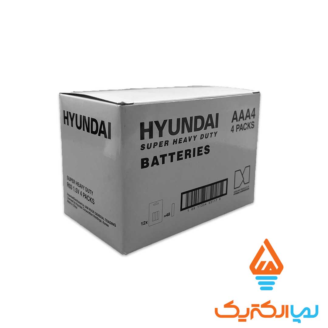 باتری نیم قلمی معمولی هیوندای 2 باتری نیم قلمی معمولی کارتی HUNDAY - Image 2