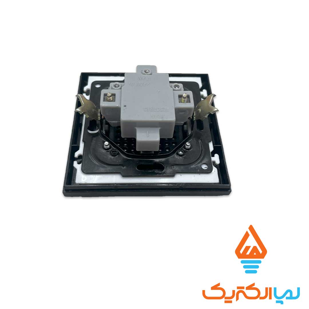 بیزر برلیان مشکی مات ایران 3 کلید و پریز برلیان ایران الکتریک - بیزر - Image 2