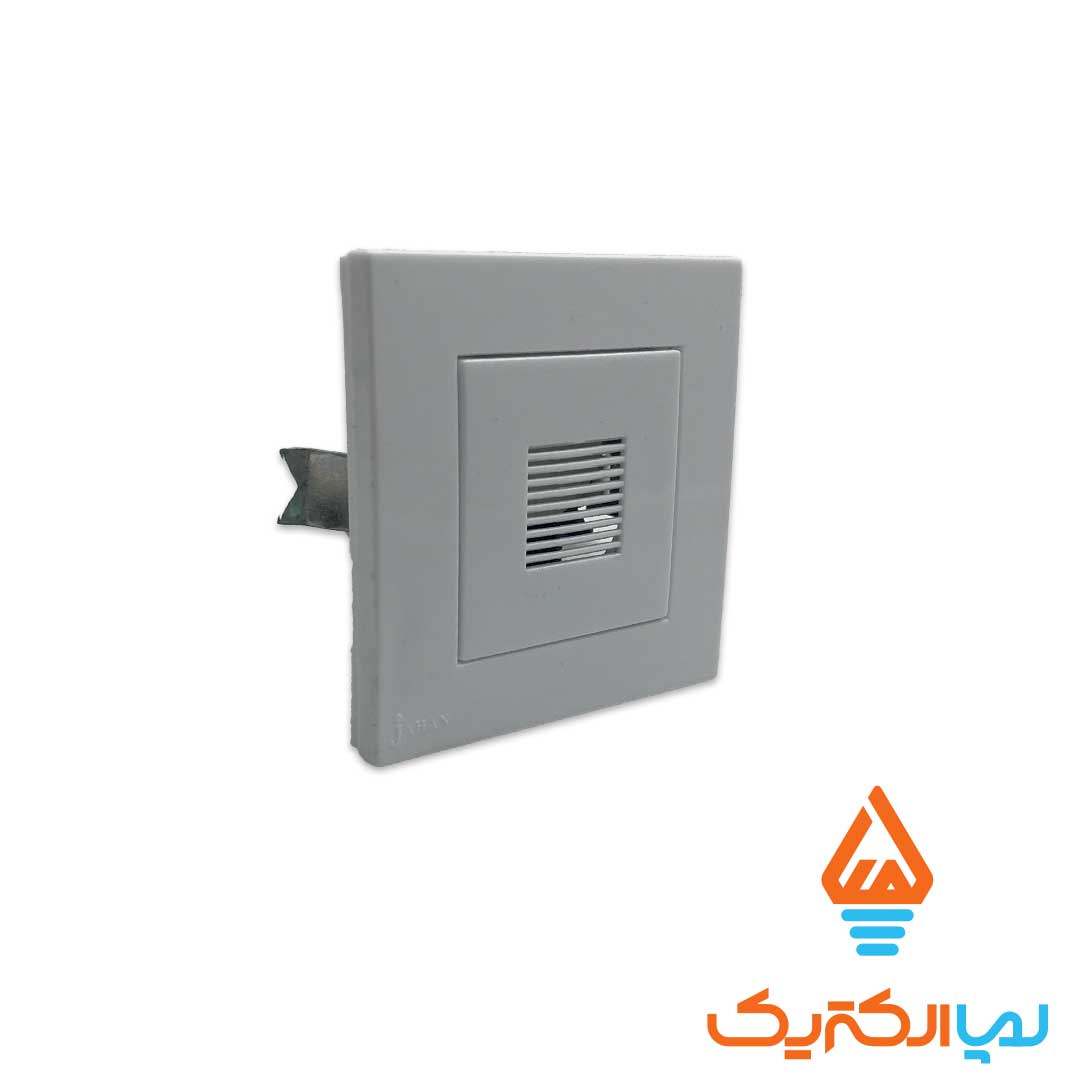 زنگ بیزر کارن سفید جهان الکتریک 2 کلید و پریز کارن سفید جهان الکتریک - زنگ بیزر - Image 2