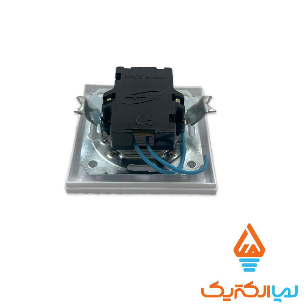 زنگ بیزر کارن سفید جهان الکتریک 3 کلید و پریز کارن سفید جهان الکتریک - زنگ بیزر - Image 3