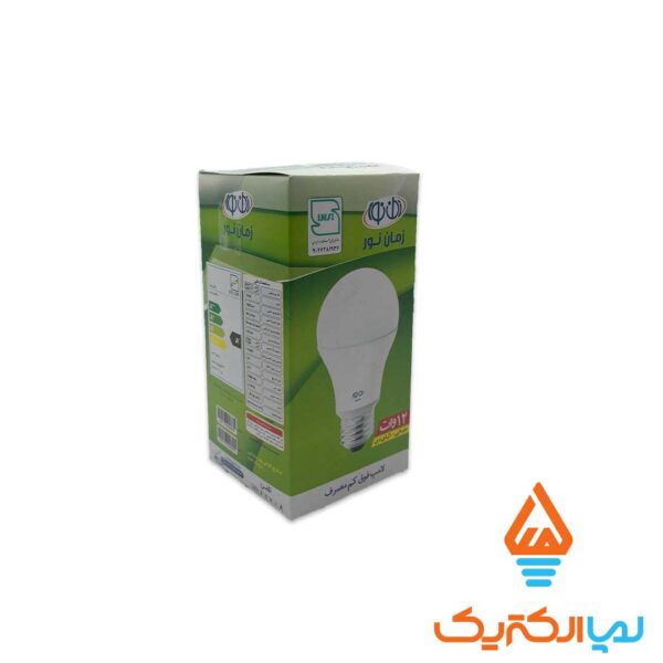 لامپ LED حبابی 12 وات مهتابی زمان نور - Image 2