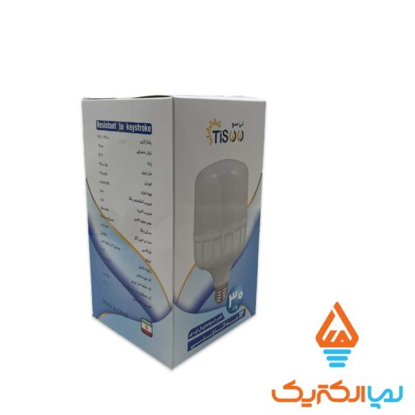 لامپ LED استوانه 30 وات مهتابی تیسو - Image 2