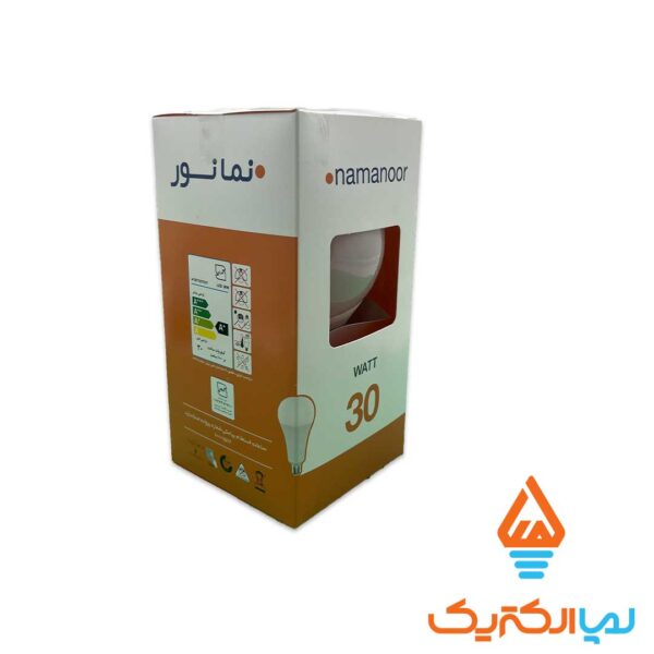 لامپ LED حبابی 30 وات مهتابی نمانور - Image 2