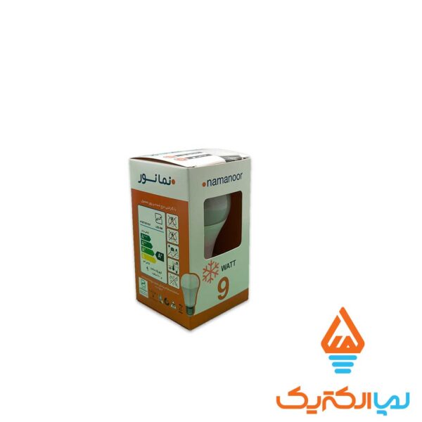 لامپ LED حبابی 9 وات صدفی نمانور - Image 2