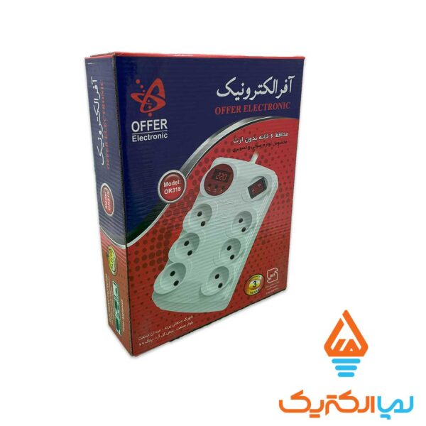 محافظ صوتی تصویری 6 خانه بدون ارت آنالوگ 5 متری آفر الکترونیک - Image 2