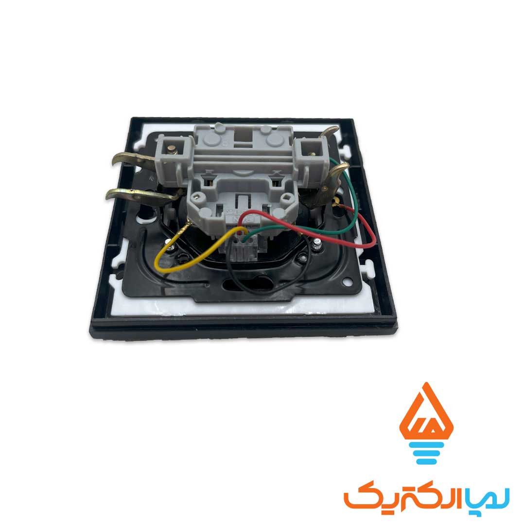 پریز تلفن برلیان مشکی مات ایران 3 پریز تلفن برلیان ایران الکتریک - Image 3