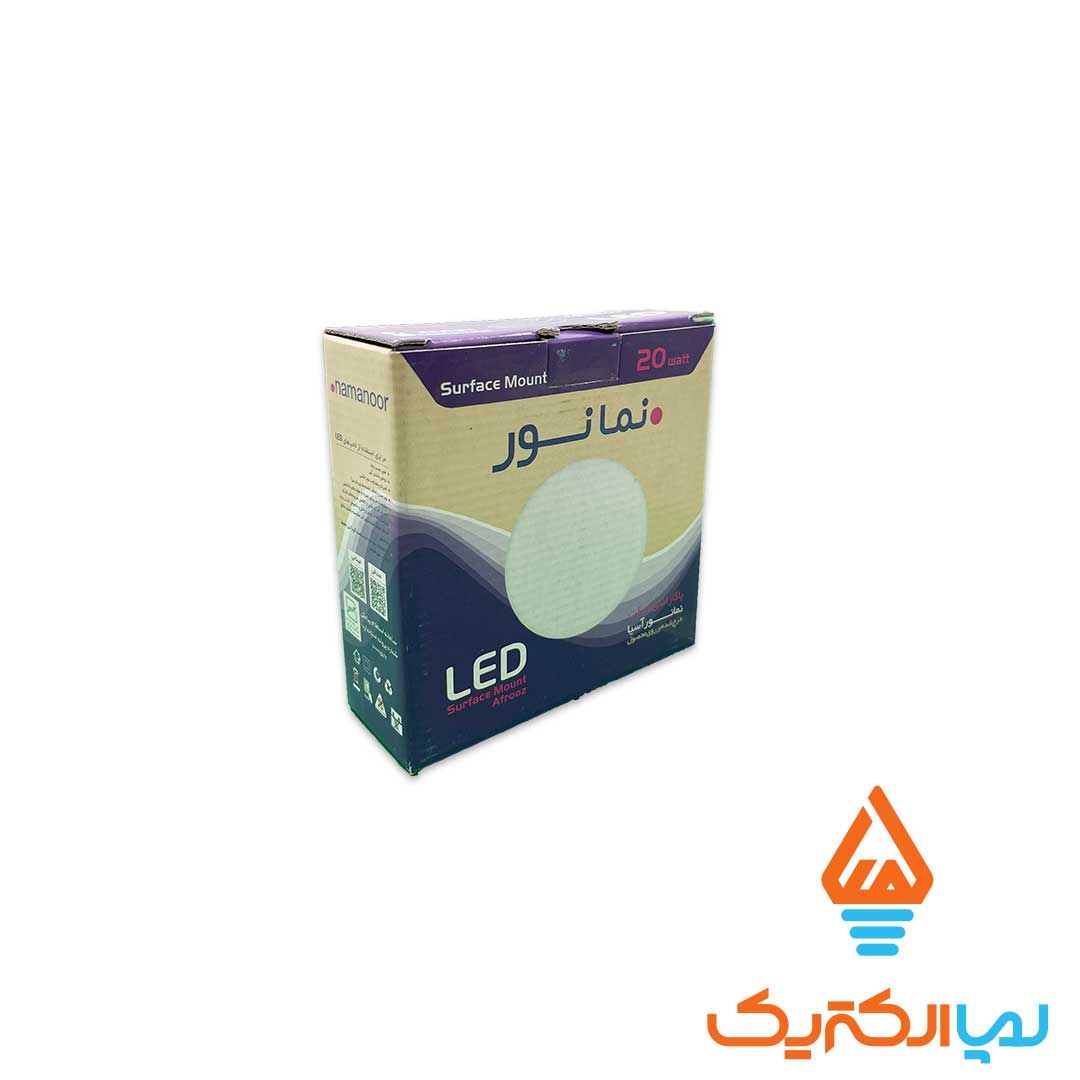 پنل روکار 16 وات افروز نمانور 3 پنل فول لایت روکار 20 وات افروز مهتابی نمانور - Image 4