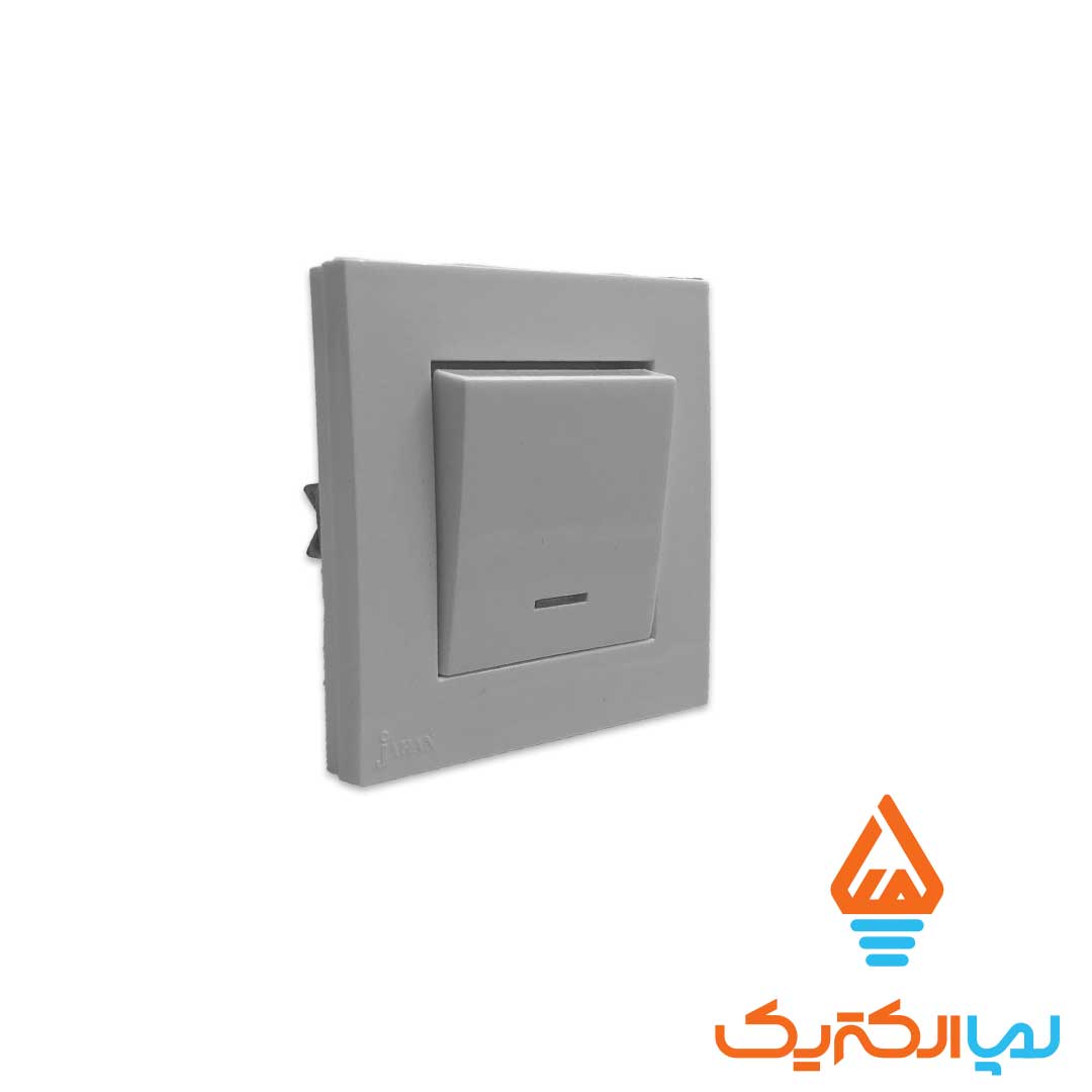کلید تکپل کارن سفید جهان الکتریک 2 کلید و پریز کارن سفید جهان الکتریک - کلید تک پل - Image 2