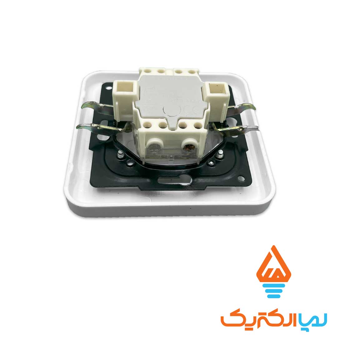 شاسی ارس سفید ایران 3 کلید و پریز ارس سفید ایران الکتریک - شاسی زنگ - Image 3