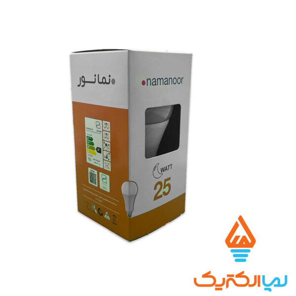 لامپ LED حبابی 25 وات مهتابی نمانور - Image 2