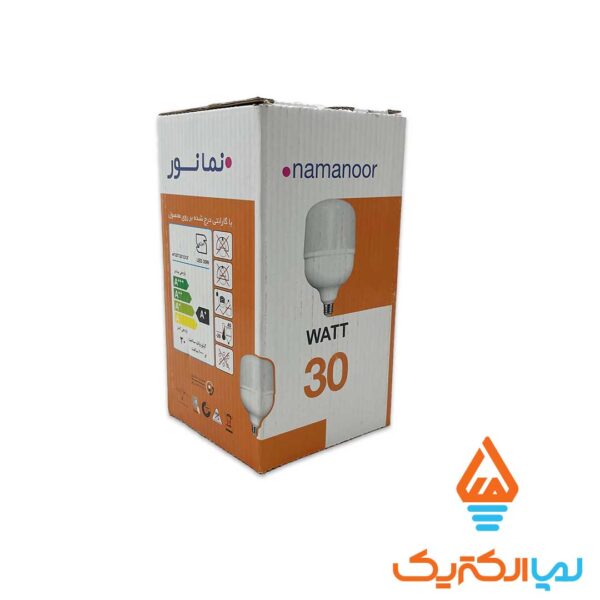 لامپ LED استوانه 30 وات هاله مهتابی نمانور - Image 2