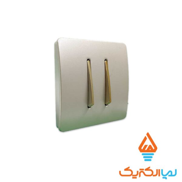 کلید و پریز کریستال آسیا الکتریک - کلید دو پل - Image 4