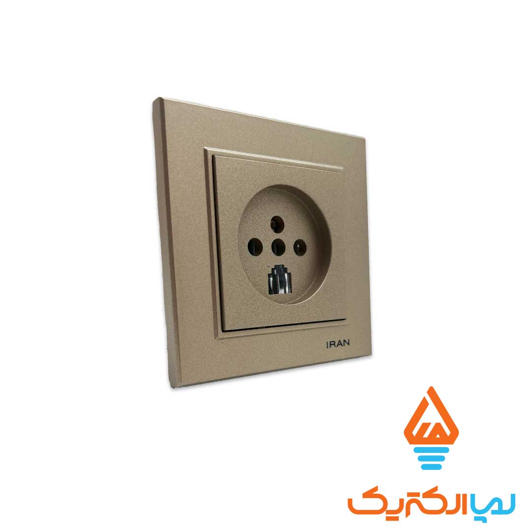 تلفن برلیان بژ ایران 2 پریز تلفن برلیان ایران الکتریک - Image 4