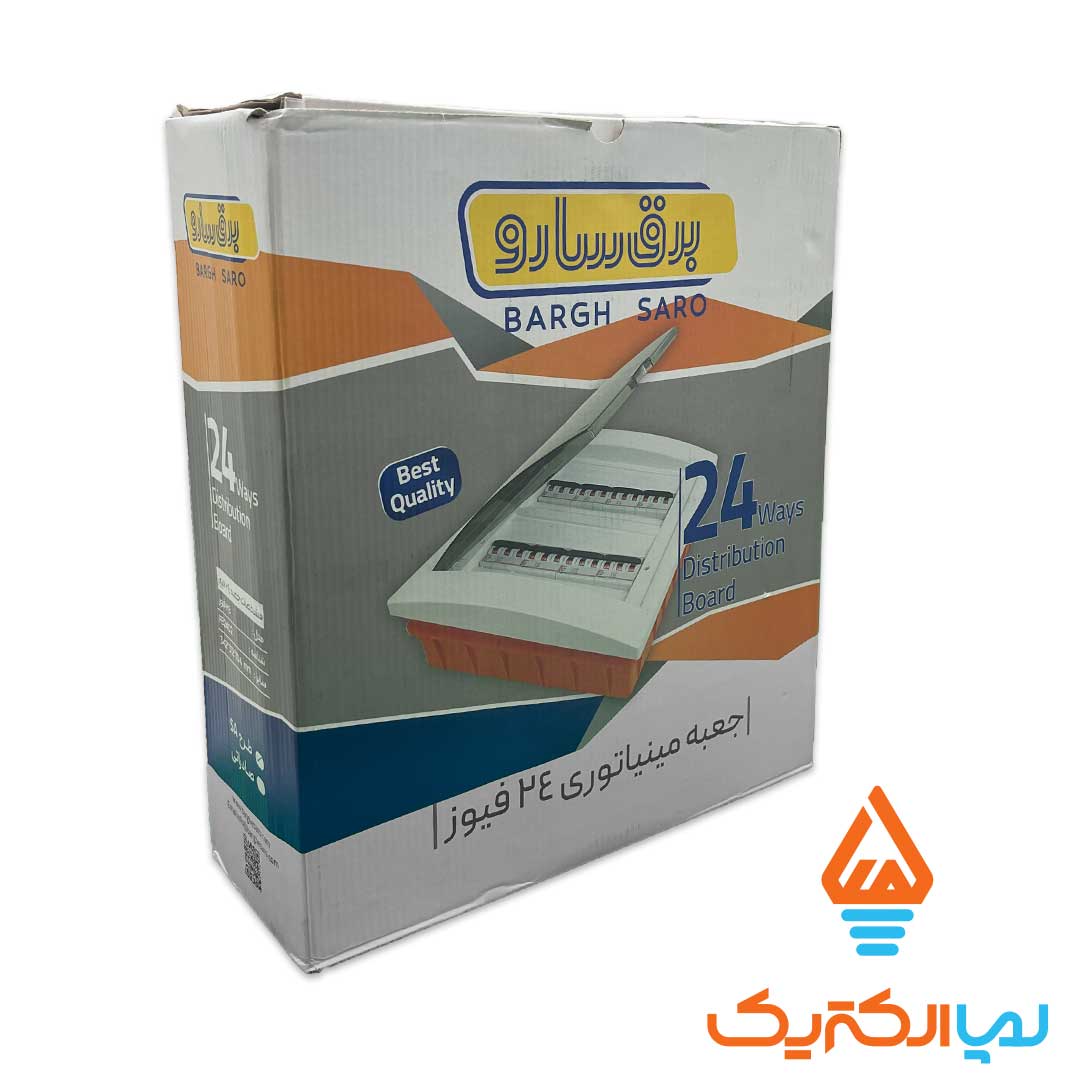 جعبه فیوز 24 تایی توکار سارو 4 جعبه فیوز مینیاتوری 24 تایی مدل SA برق سارو - Image 3