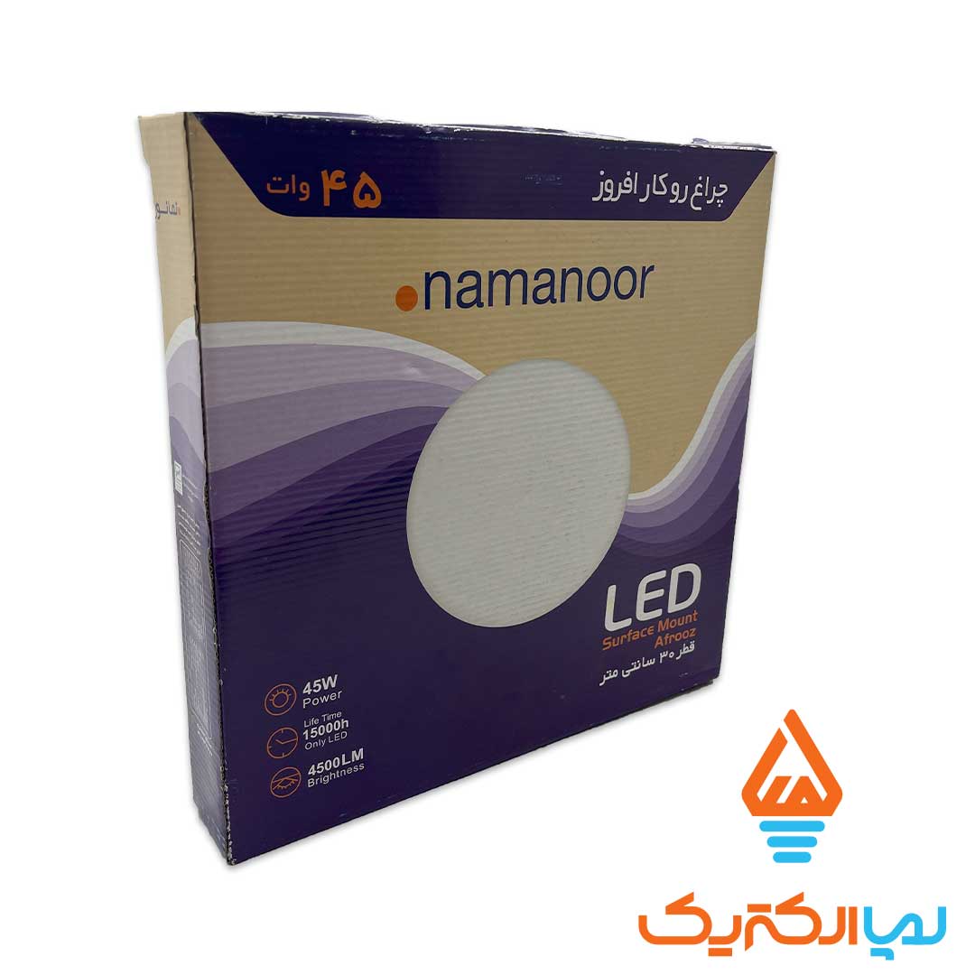 پنل روکار 45 وات نمانور 4 پنل فول لایت روکار 45 وات افروز نمانور - Image 2