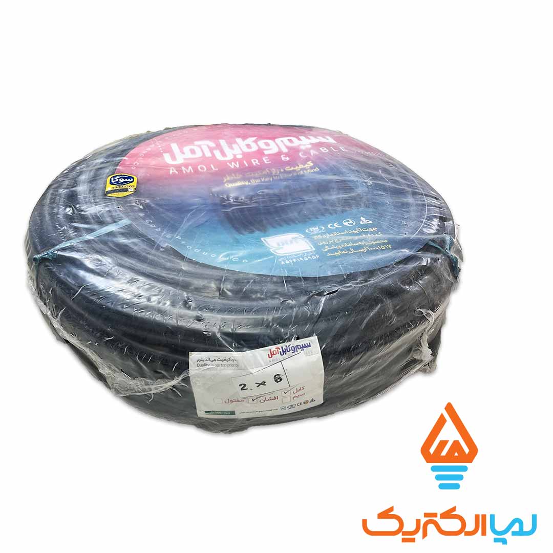 کابل 2 در 6 سوکا 2 کابل افشان 2 در 6 سوکا (سیم و کابل آمل) - Image 2