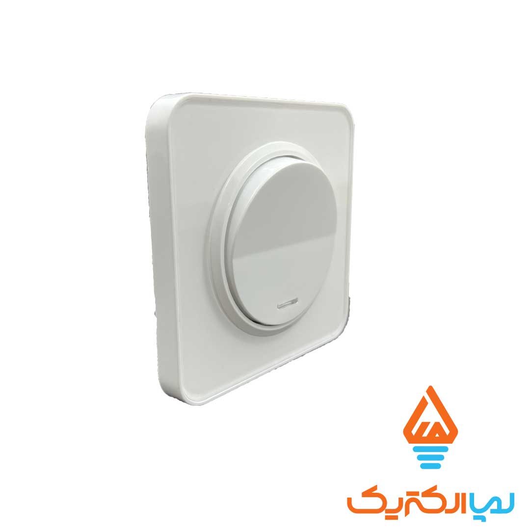 تک پل سفید اسپیناس 1 کلید تک پل اسپیناس ایران الکتریک - Image 2