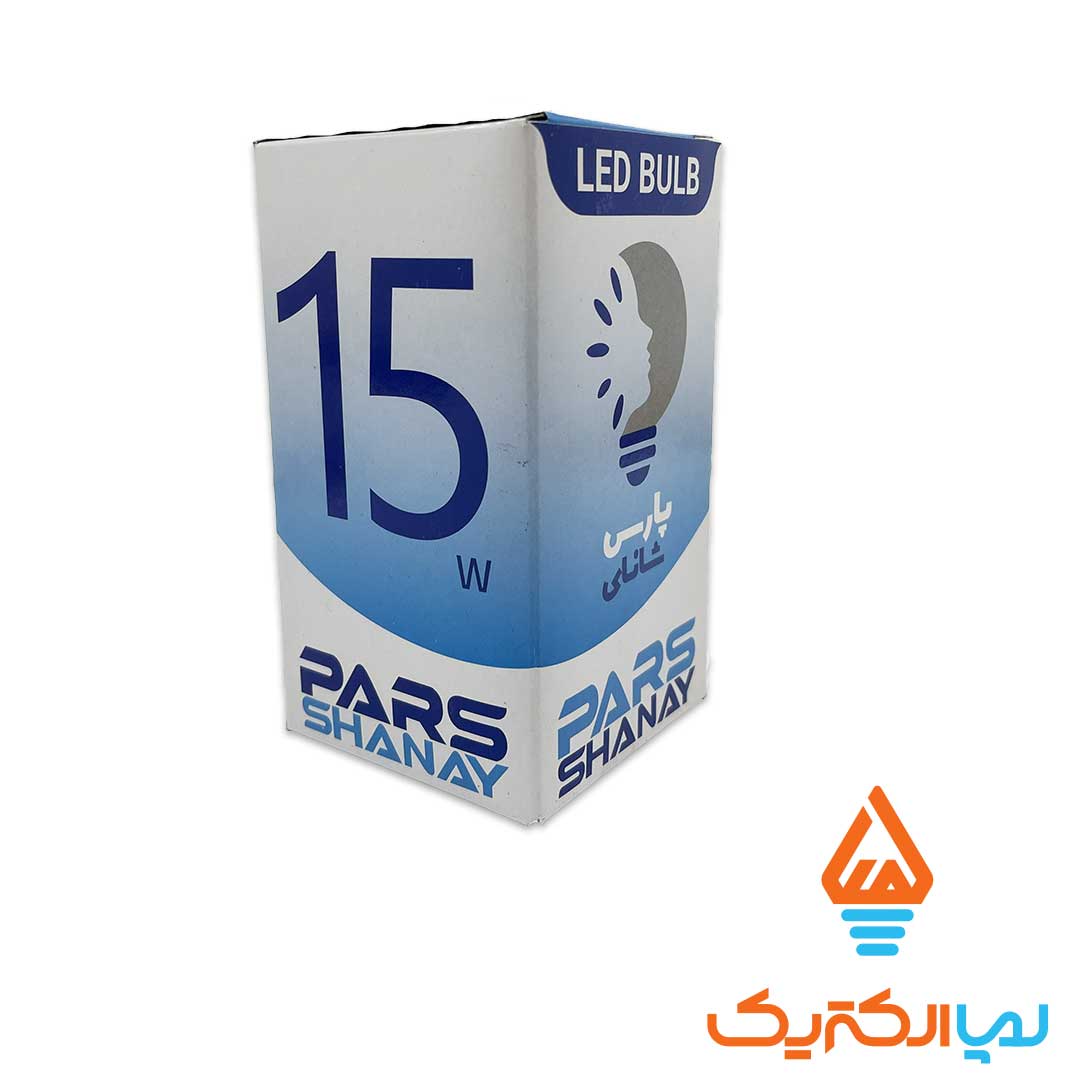 لامپ 15 وات پارس شانای 2 لامپ حبابی 15 وات مهتابی پارس شانای - Image 2