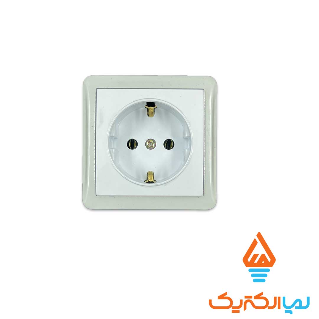 ارت سرامیکی روکار پارت الکتریک 2 پریز ارت سرامیکی روکار پارت الکتریک - Image 3