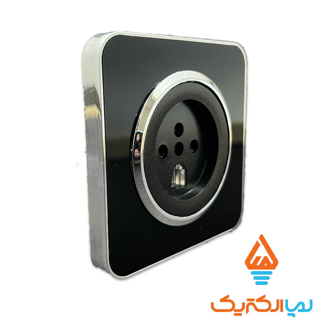 اسپیناس مشکی نقره ای ایران الکتریک تلفن 1 پریز تلفن اسپیناس ایران الکتریک - Image 7