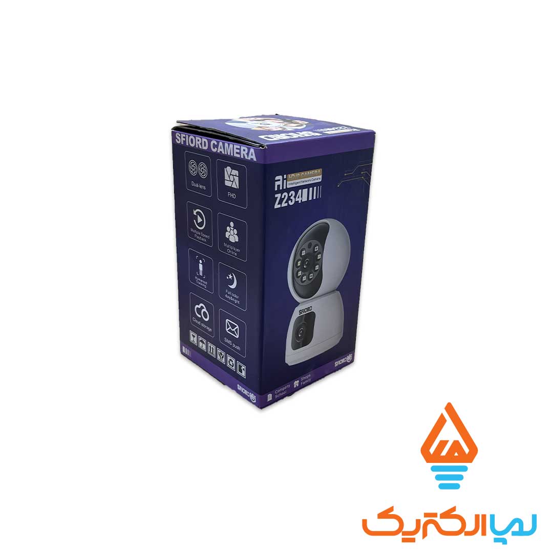 دوربین مدار بسته 1 دوربین مداربسته دو لنزه تحت شبکه اسفیورد مدل Z234 - Image 4