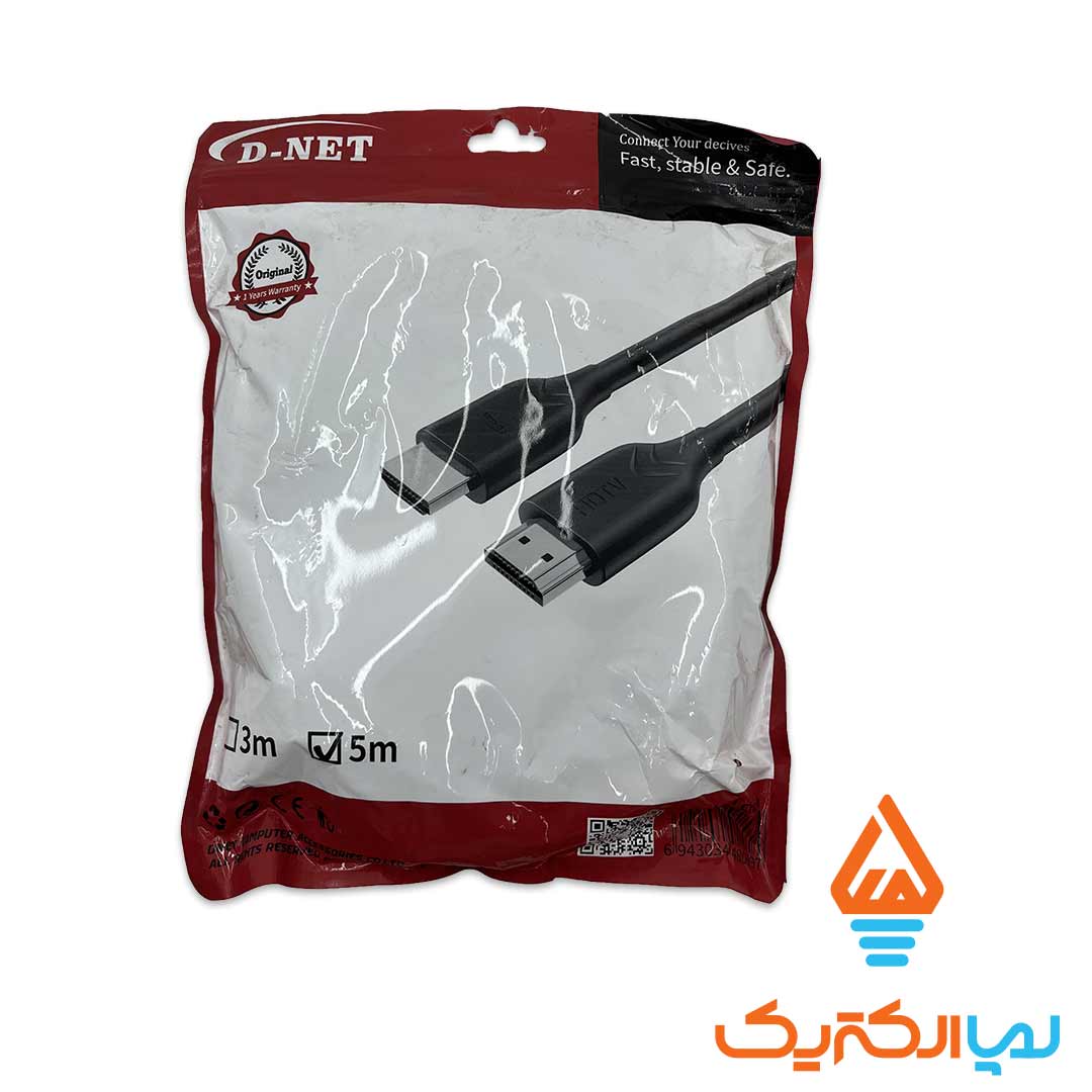کابل HDMi کنفی دی نت 5 متری 2 کابل HDMI کنفی 5 متری دی نت مدل DT-416 - Image 2